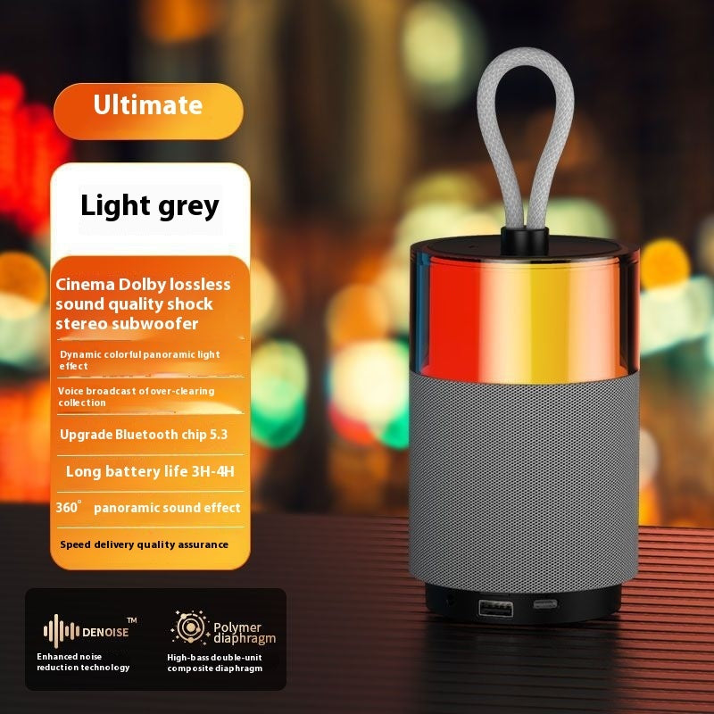 Wireless Mini Bluetooth Speaker High-quality Color Light Subwoofer Long Battery Life