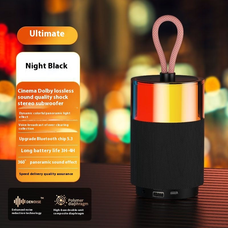 Wireless Mini Bluetooth Speaker High-quality Color Light Subwoofer Long Battery Life