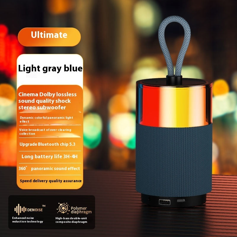 Wireless Mini Bluetooth Speaker High-quality Color Light Subwoofer Long Battery Life
