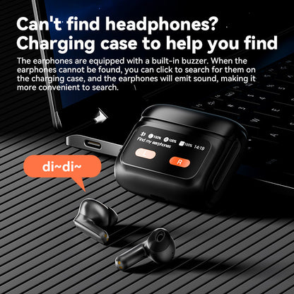 E20PRO Touch Screen In-ear Bluetooth Headset 54 Bluetooth ANC Active Noise Reduction