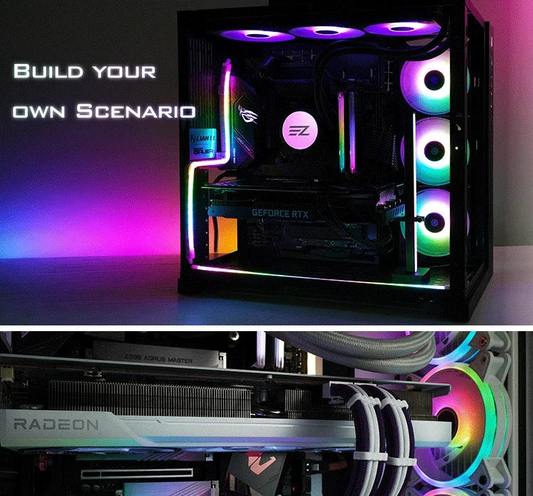 ARGB 5V 3pin MOBO Flexible Light Strip Synchronous for ASUS Chassis Motherboard Decorative LED Lighting Bar AURA SYNC