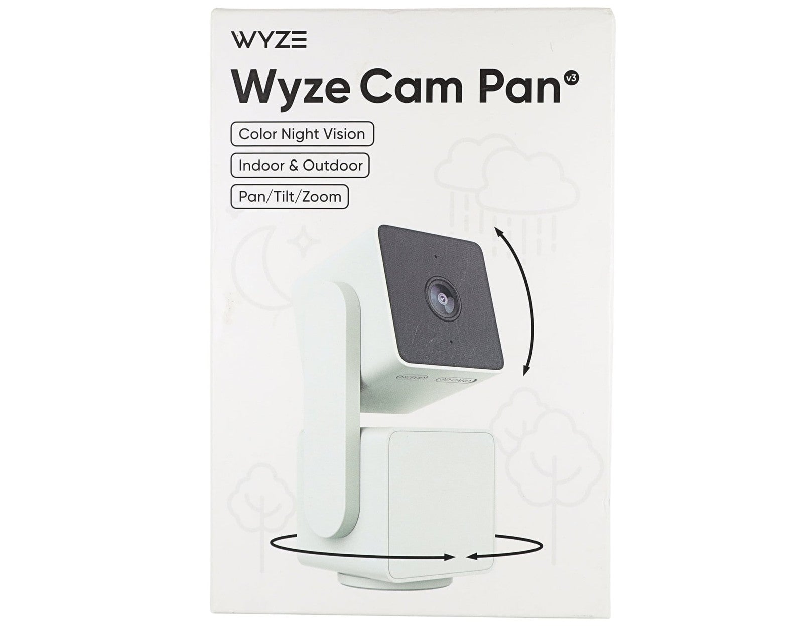 (2 Pack)  Wyze Cam Pan v3 Indoor/Outdoor Wifi Pan/Tilt/Zoom Home Security Camera
