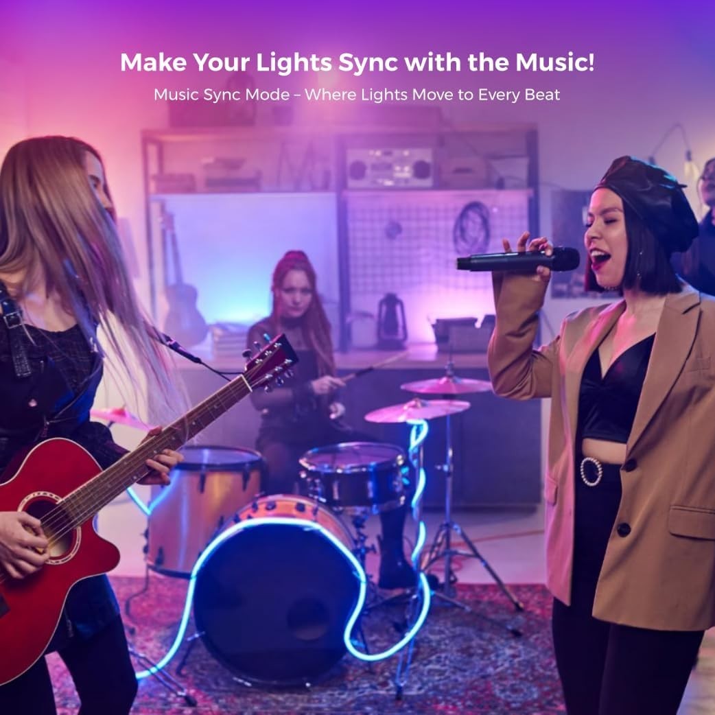 Homefy Smart Light Bulbs 4-Pack WiFi LED RGB Color Changing 800LM No Hub